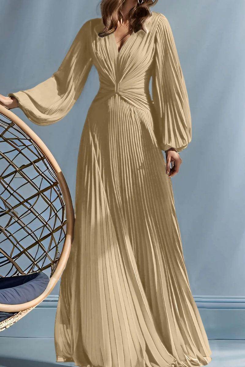 Elegant A Line V Neck with Ruched Mother of the Bride Dress