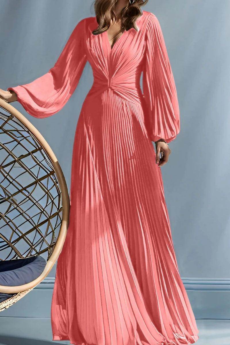 Elegant A Line V Neck with Ruched Mother of the Bride Dress