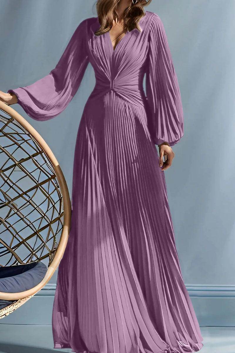 Elegant A Line V Neck with Ruched Mother of the Bride Dress
