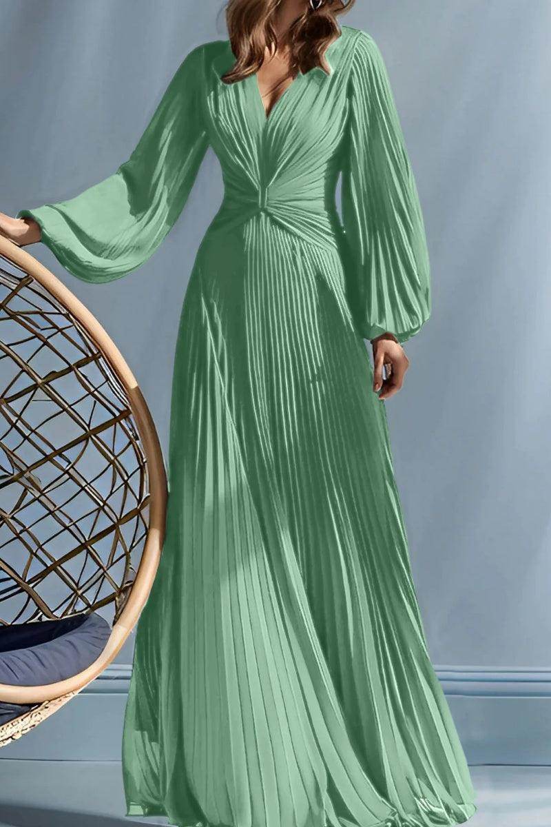 Elegant A Line V Neck with Ruched Mother of the Bride Dress