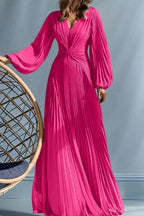 Elegant A Line V Neck with Ruched Mother of the Bride Dress