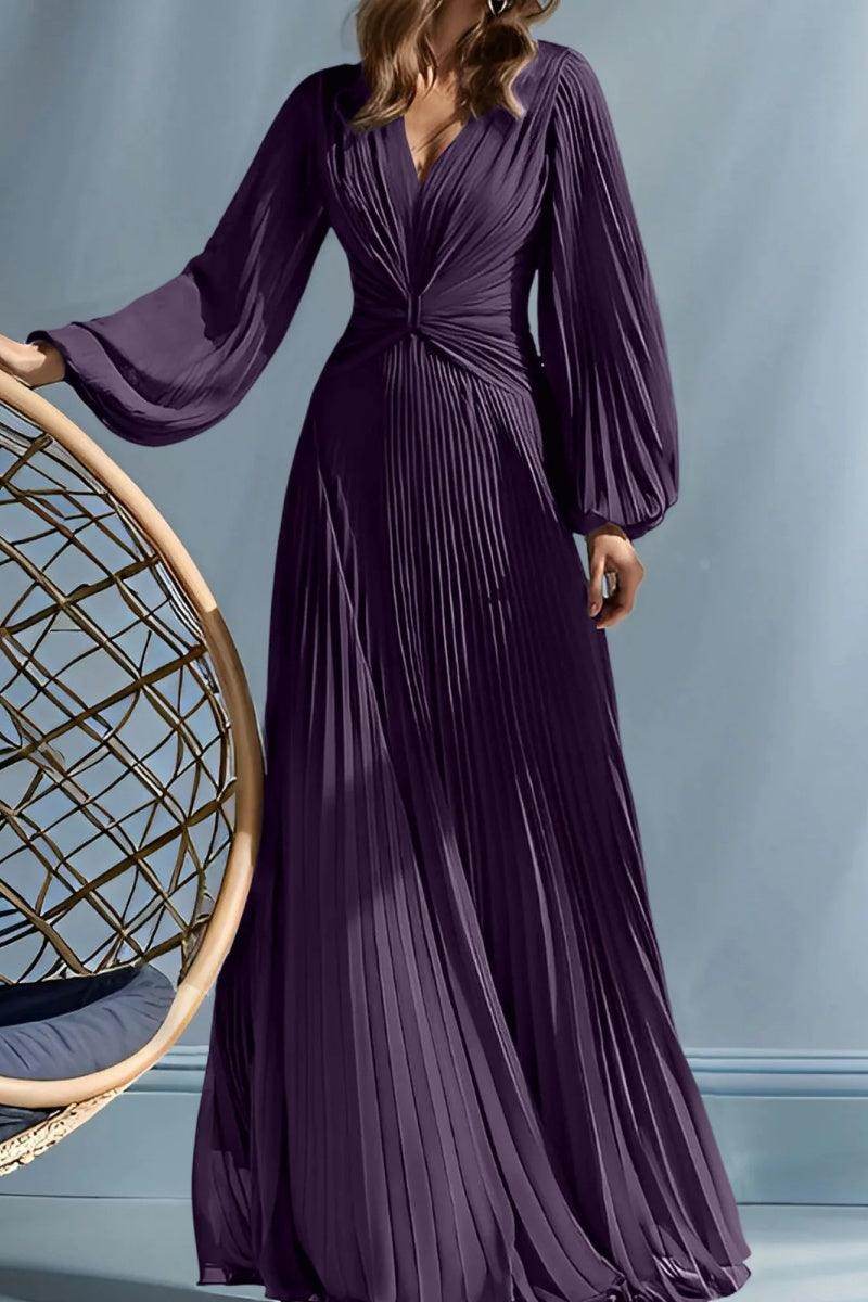 Elegant A Line V Neck with Ruched Mother of the Bride Dress