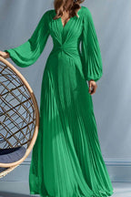 Elegant A Line V Neck with Ruched Mother of the Bride Dress