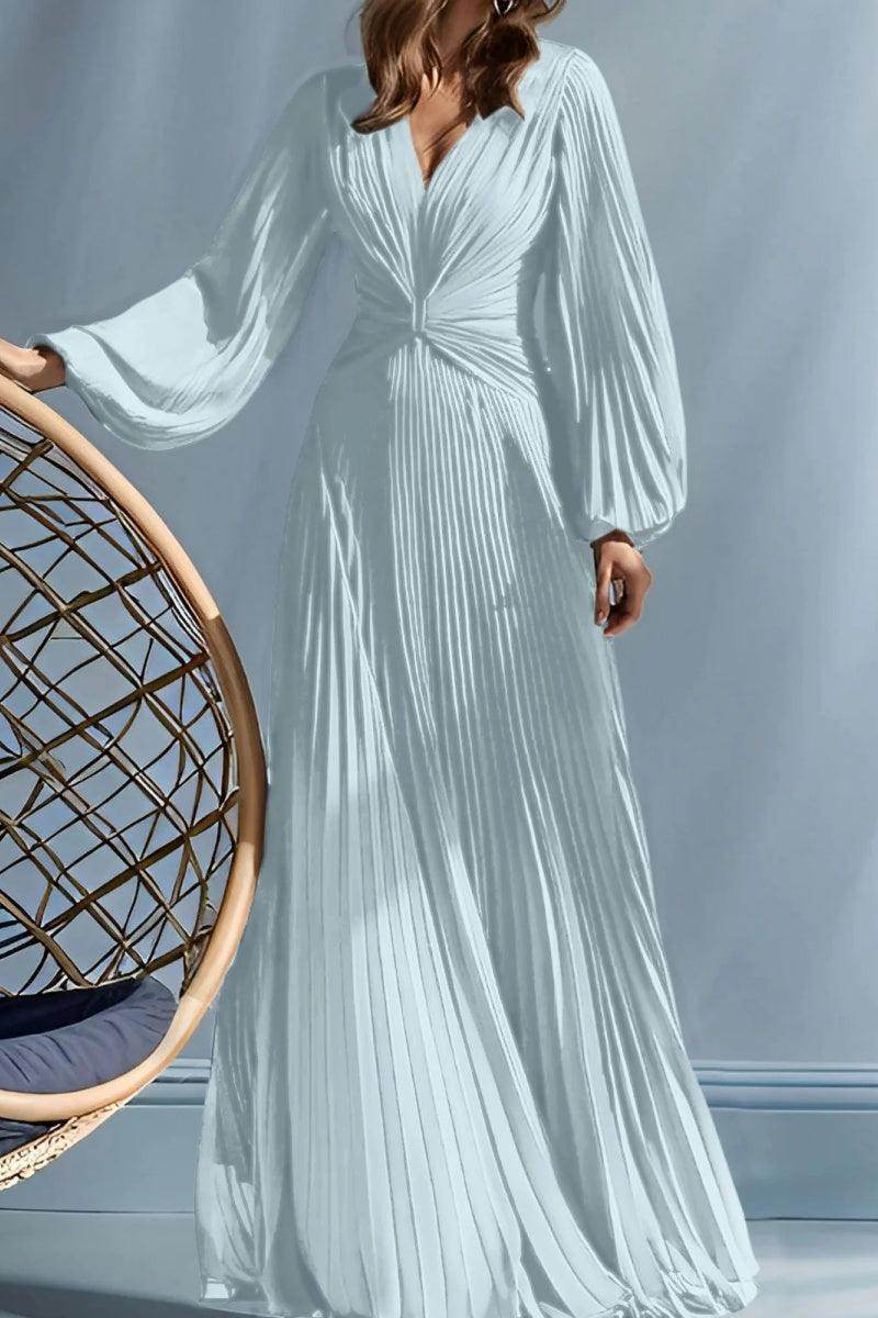 Elegant A Line V Neck with Ruched Mother of the Bride Dress