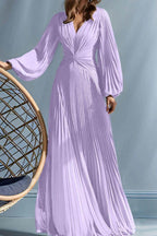 Elegant A Line V Neck with Ruched Mother of the Bride Dress