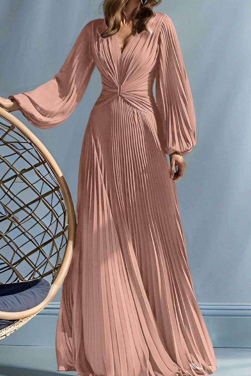 Elegant A Line V Neck with Ruched Mother of the Bride Dress