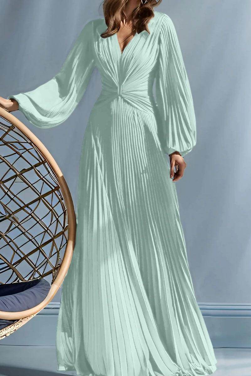 Elegant A Line V Neck with Ruched Mother of the Bride Dress