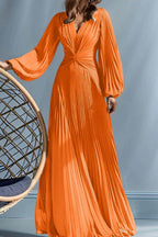 Elegant A Line V Neck with Ruched Mother of the Bride Dress