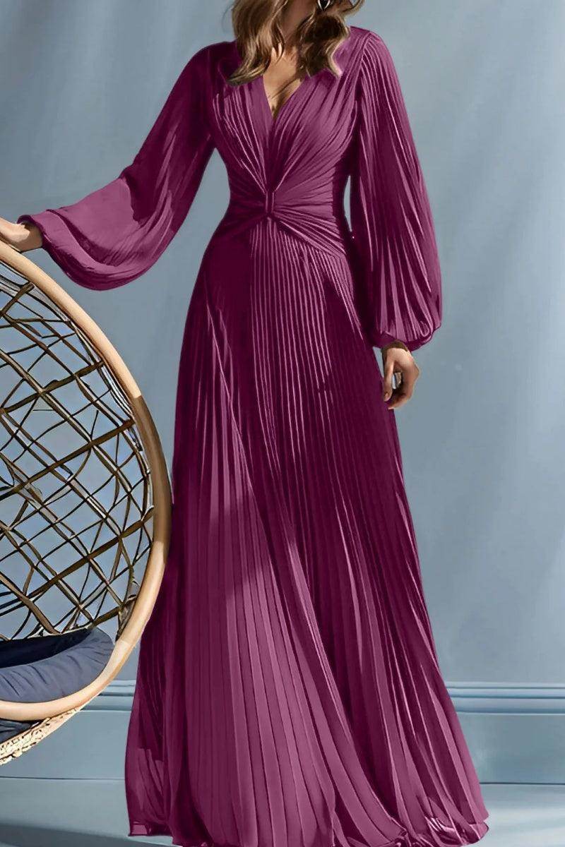 Elegant A Line V Neck with Ruched Mother of the Bride Dress