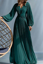 Elegant A Line V Neck with Ruched Mother of the Bride Dress