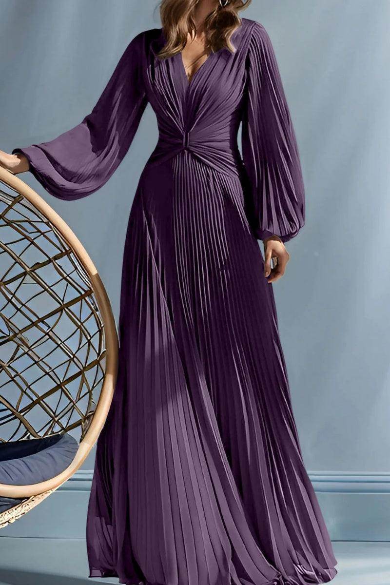 Elegant A Line V Neck with Ruched Mother of the Bride Dress