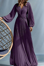 Elegant A Line V Neck with Ruched Mother of the Bride Dress