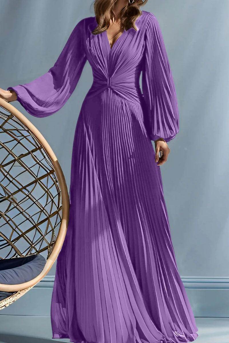 Elegant A Line V Neck with Ruched Mother of the Bride Dress