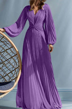 Elegant A Line V Neck with Ruched Mother of the Bride Dress