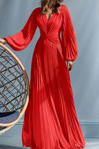 Elegant A Line V Neck with Ruched Mother of the Bride Dress
