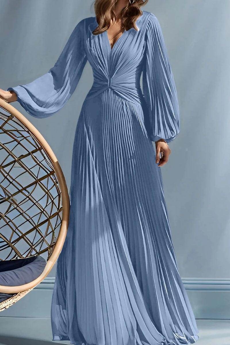 Elegant A Line V Neck with Ruched Mother of the Bride Dress