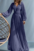 Elegant A Line V Neck with Ruched Mother of the Bride Dress