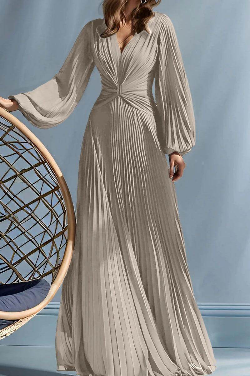 Elegant A Line V Neck with Ruched Mother of the Bride Dress