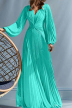 Elegant A Line V Neck with Ruched Mother of the Bride Dress