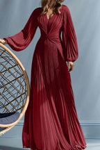 Elegant A Line V Neck with Ruched Mother of the Bride Dress