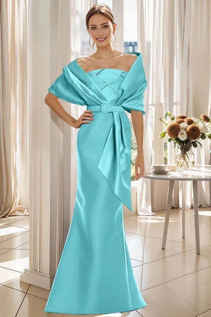 Elegant Trumpet 2 Pieces Floor Length Mother of the Bride Dress