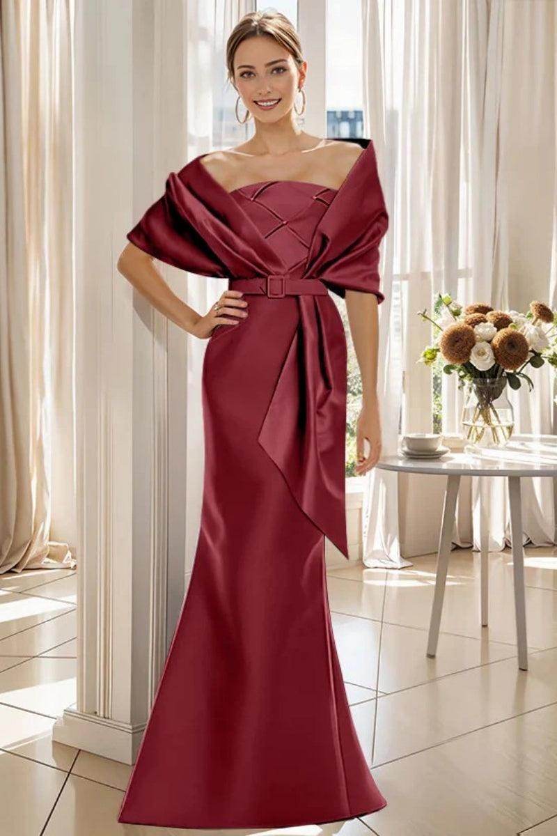 Elegant Trumpet 2 Pieces Floor Length Mother of the Bride Dress