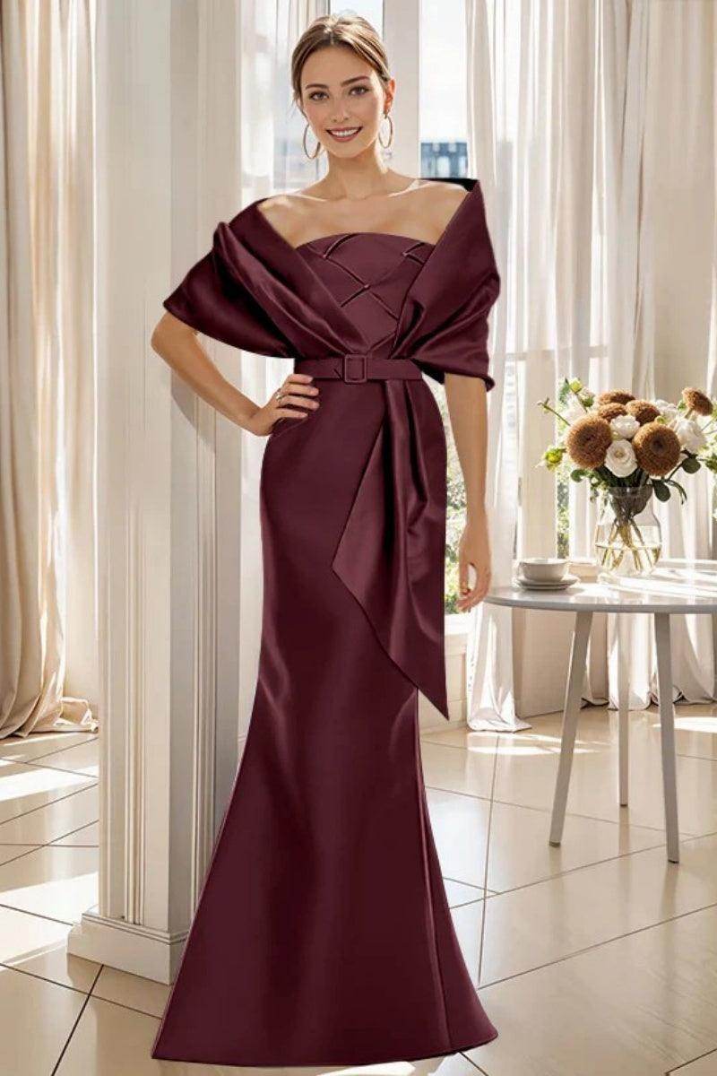 Elegant Trumpet 2 Pieces Floor Length Mother of the Bride Dress
