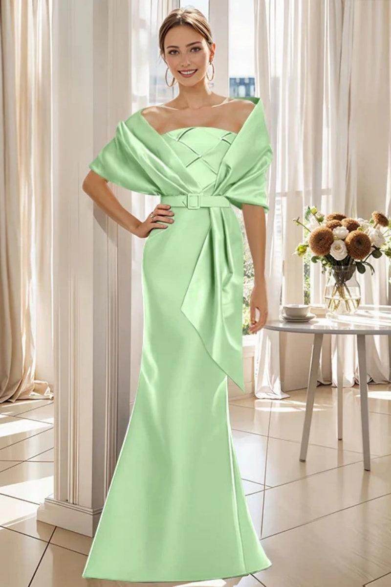 Elegant Trumpet 2 Pieces Floor Length Mother of the Bride Dress