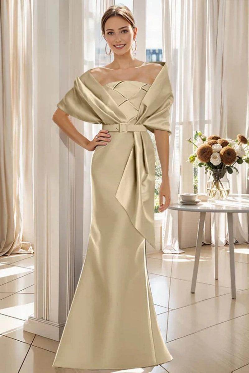 Elegant Trumpet 2 Pieces Floor Length Mother of the Bride Dress