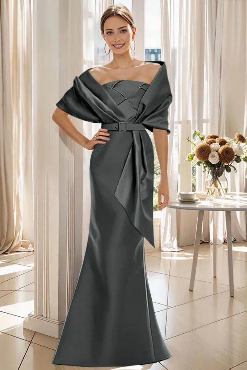 Elegant Trumpet 2 Pieces Floor Length Mother of the Bride Dress