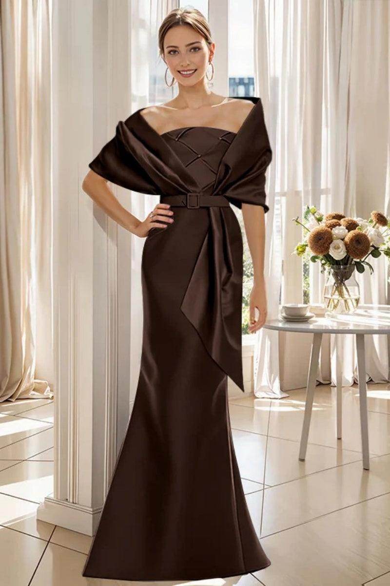 Elegant Trumpet 2 Pieces Floor Length Mother of the Bride Dress