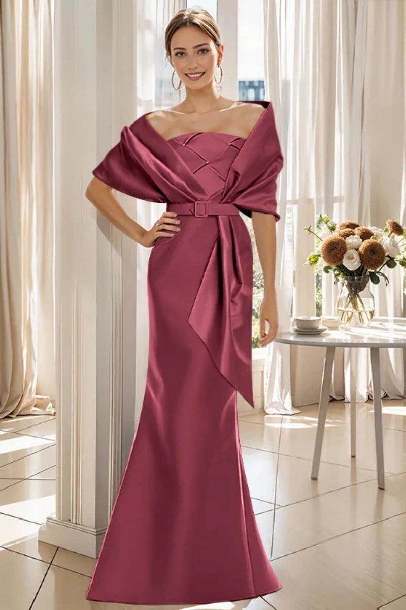 Elegant Trumpet 2 Pieces Floor Length Mother of the Bride Dress