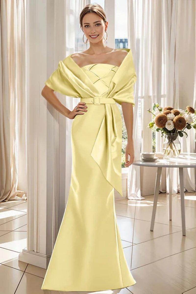 Elegant Trumpet 2 Pieces Floor Length Mother of the Bride Dress