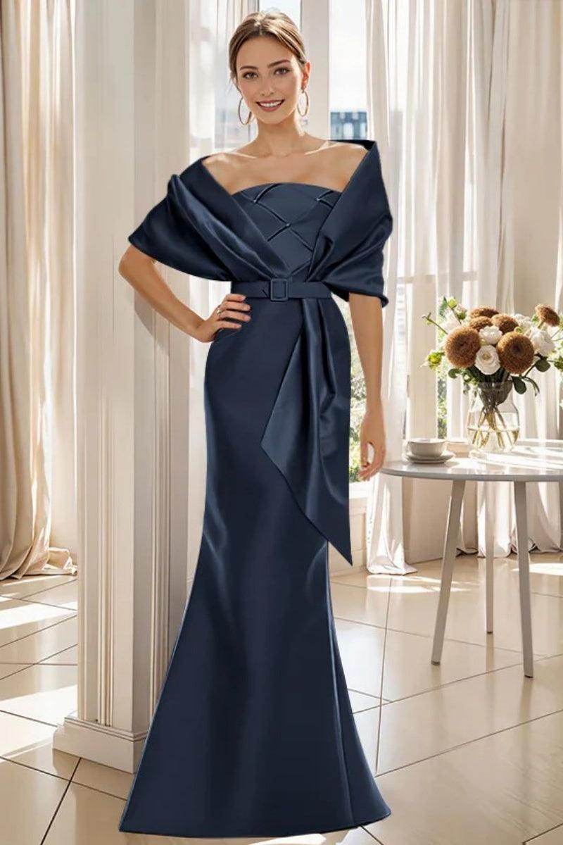 Elegant Trumpet 2 Pieces Floor Length Mother of the Bride Dress
