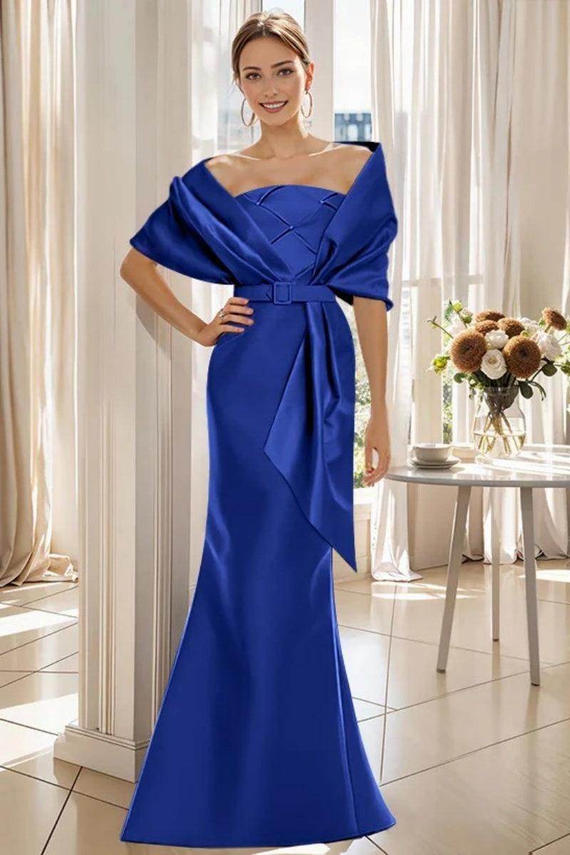 Elegant Trumpet 2 Pieces Floor Length Mother of the Bride Dress