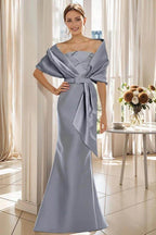 Elegant Trumpet 2 Pieces Floor Length Mother of the Bride Dress