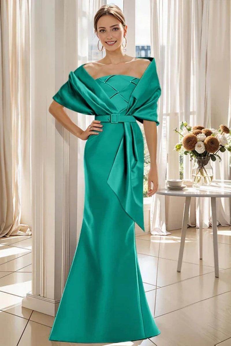 Elegant Trumpet 2 Pieces Floor Length Mother of the Bride Dress