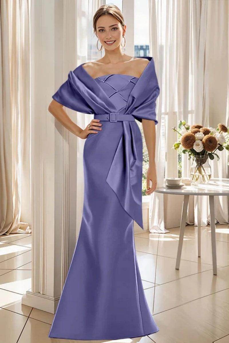 Elegant Trumpet 2 Pieces Floor Length Mother of the Bride Dress