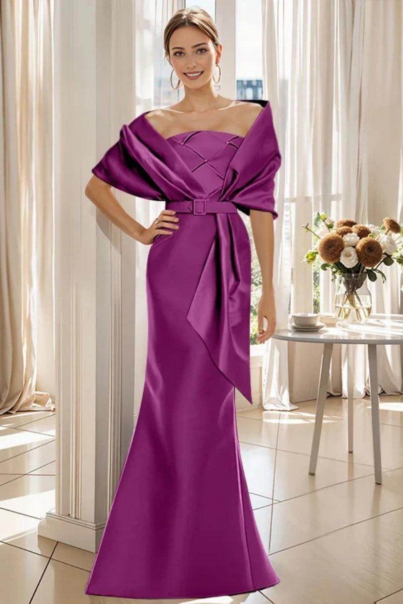 Elegant Trumpet 2 Pieces Floor Length Mother of the Bride Dress