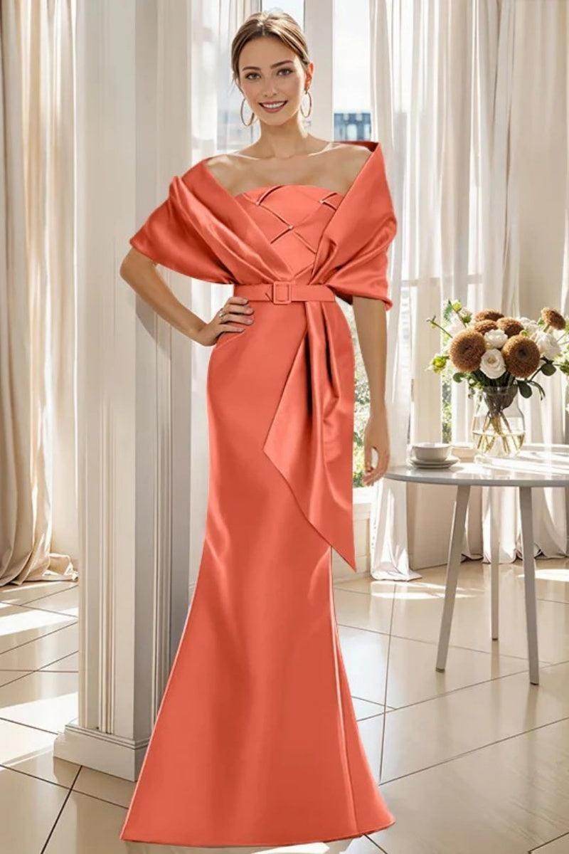 Elegant Trumpet 2 Pieces Floor Length Mother of the Bride Dress