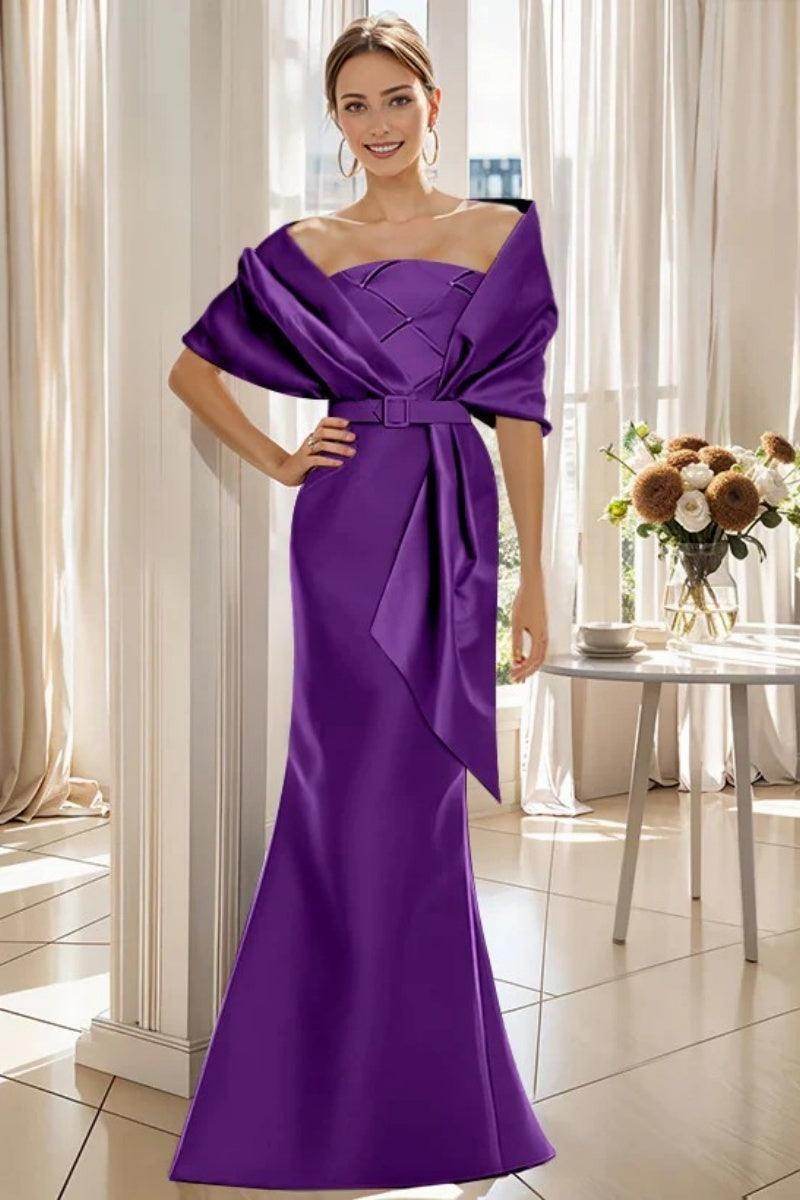 Elegant Trumpet 2 Pieces Floor Length Mother of the Bride Dress