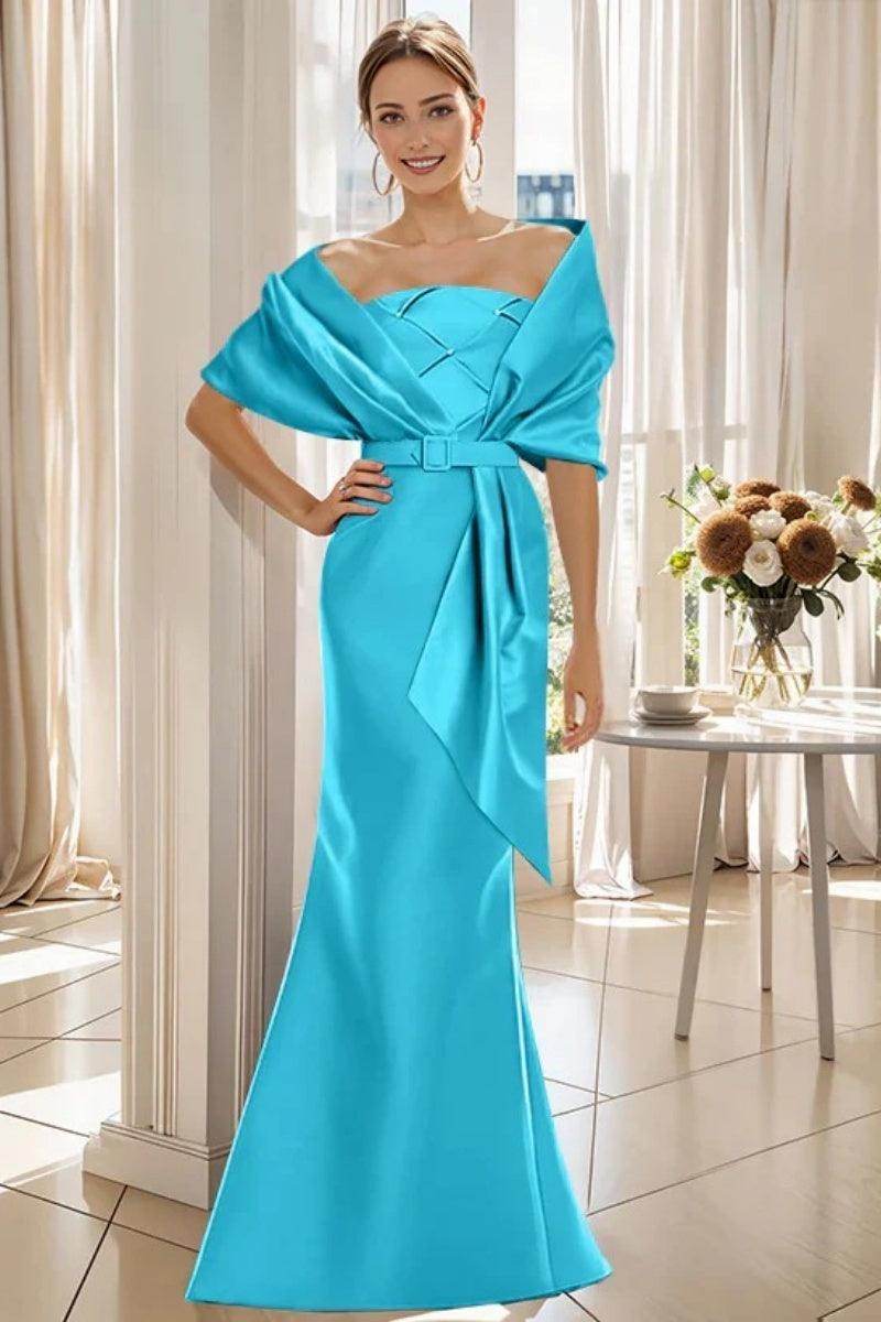 Elegant Trumpet 2 Pieces Floor Length Mother of the Bride Dress