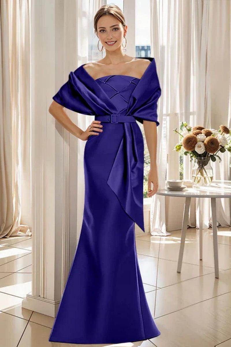 Elegant Trumpet 2 Pieces Floor Length Mother of the Bride Dress
