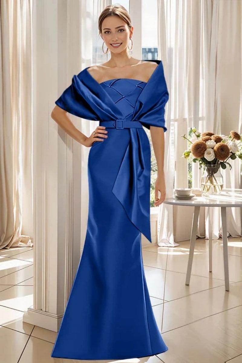 Elegant Trumpet 2 Pieces Floor Length Mother of the Bride Dress