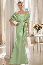 Elegant Trumpet 2 Pieces Floor Length Mother of the Bride Dress