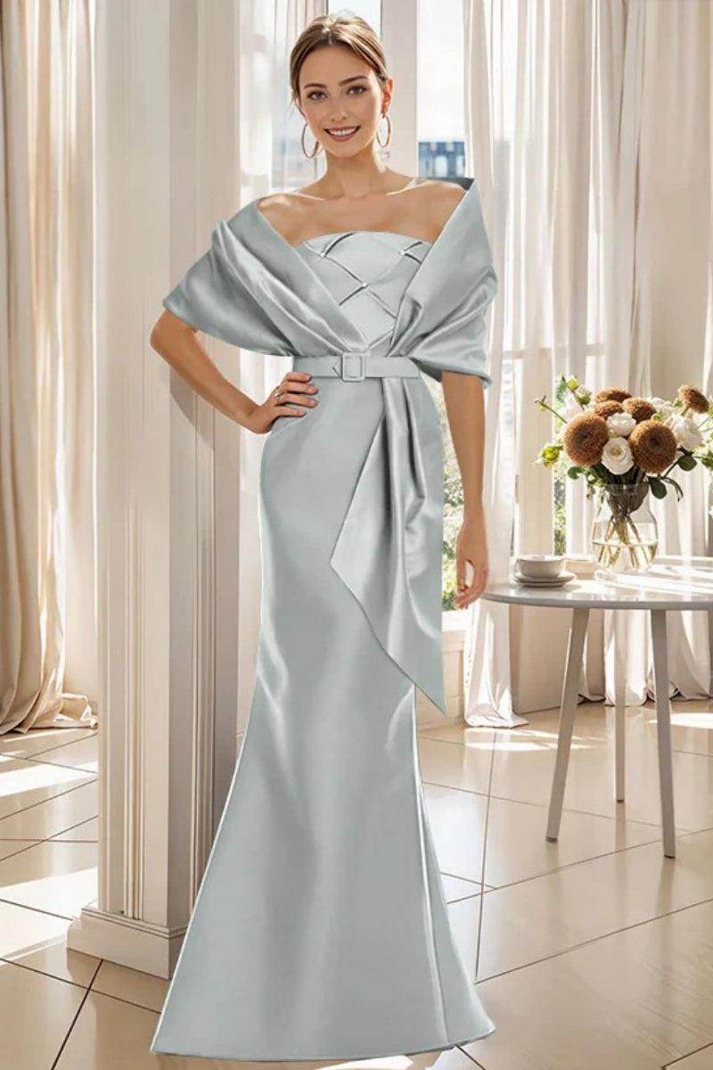 Elegant Trumpet 2 Pieces Floor Length Mother of the Bride Dress