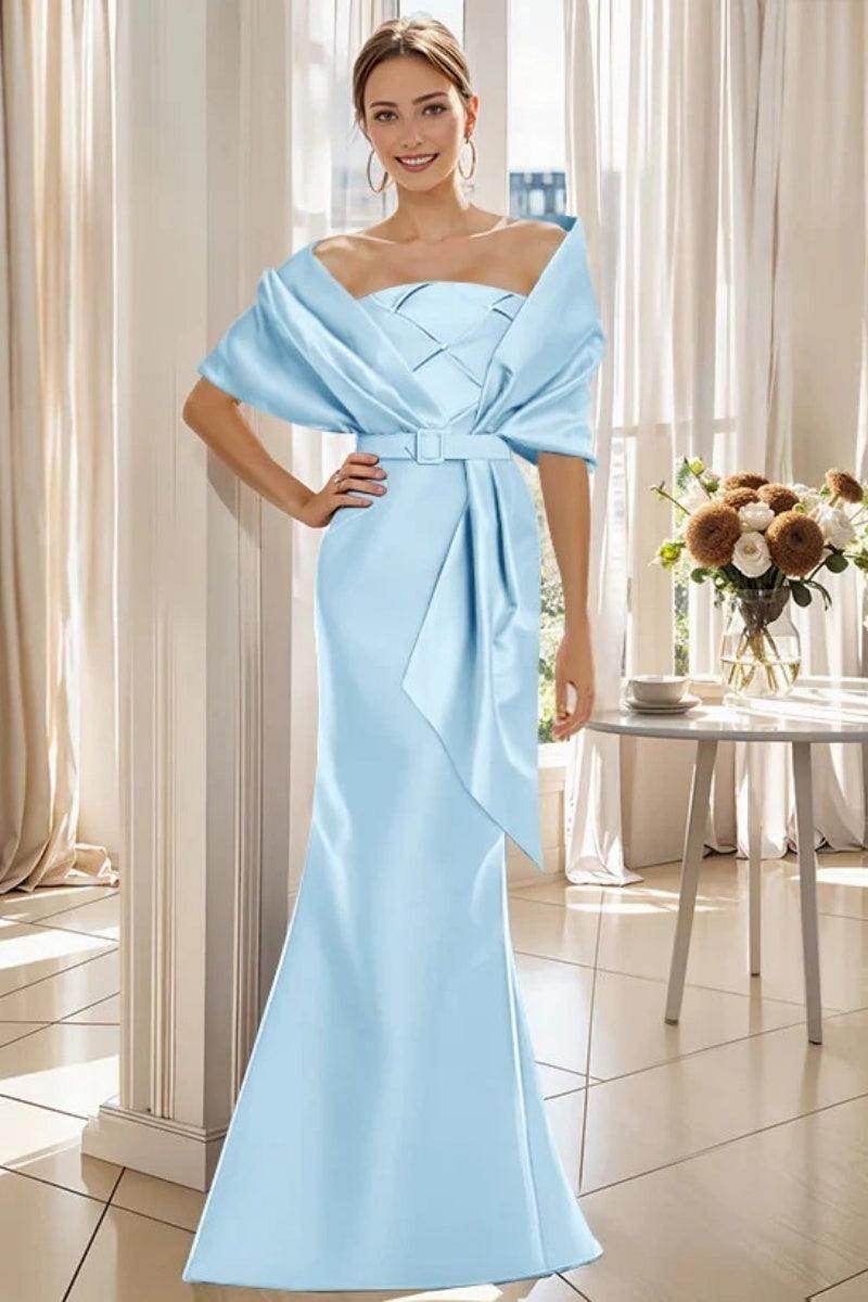 Elegant Trumpet 2 Pieces Floor Length Mother of the Bride Dress