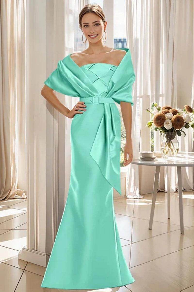Elegant Trumpet 2 Pieces Floor Length Mother of the Bride Dress