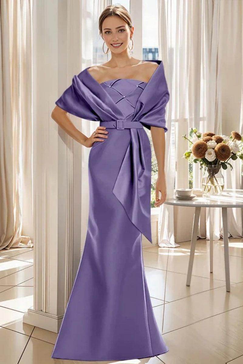 Elegant Trumpet 2 Pieces Floor Length Mother of the Bride Dress