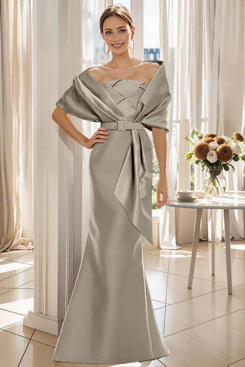 Elegant Trumpet 2 Pieces Floor Length Mother of the Bride Dress